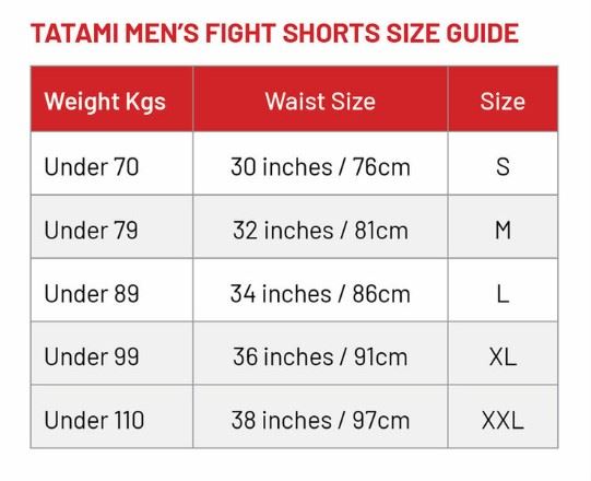 https://www.fit4fight.com/images/tatami%20shorts%20size%20guide-p.jpg